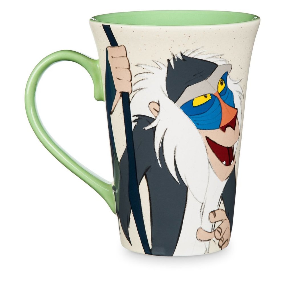 Disney Store SIMBA & RAFIKI SKETCH 16 oz. COFFEE MUG LION KING